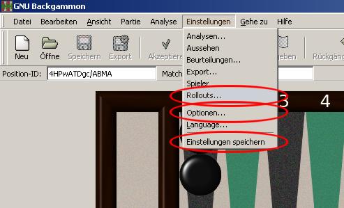 Einstellungen f�r Rollouts
