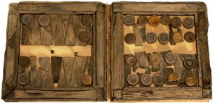 Backgammon-Board, gefunden im Wrack der VASA