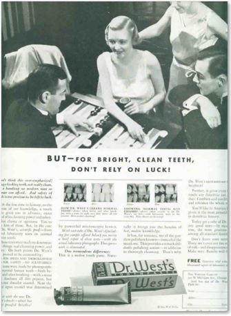 1932 - Dr. West's Toothpaste